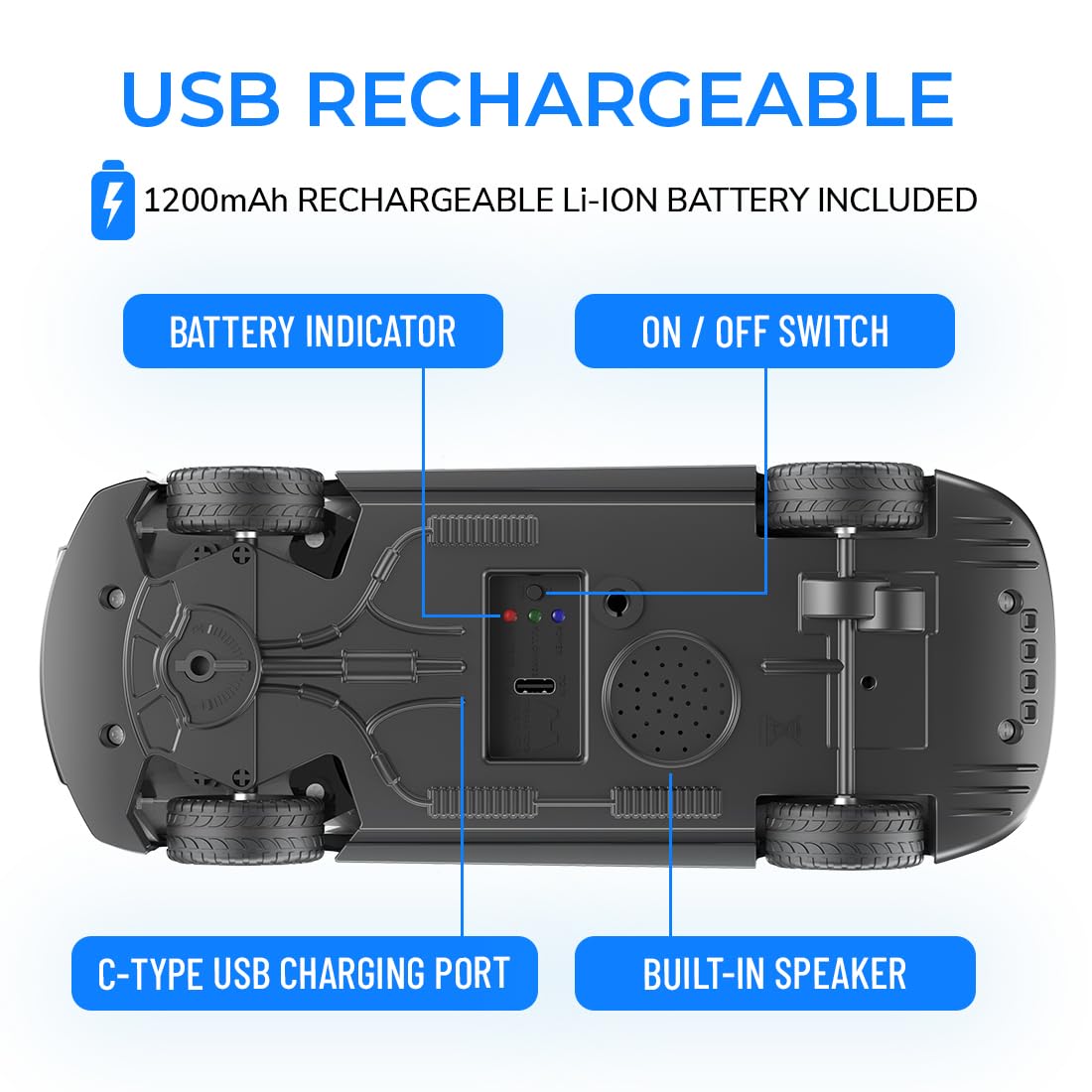 Mirana Tracer Remote & App Controlled Car White