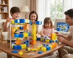 Magnetic Building Block Track Car Set DIY Construction Racing Track