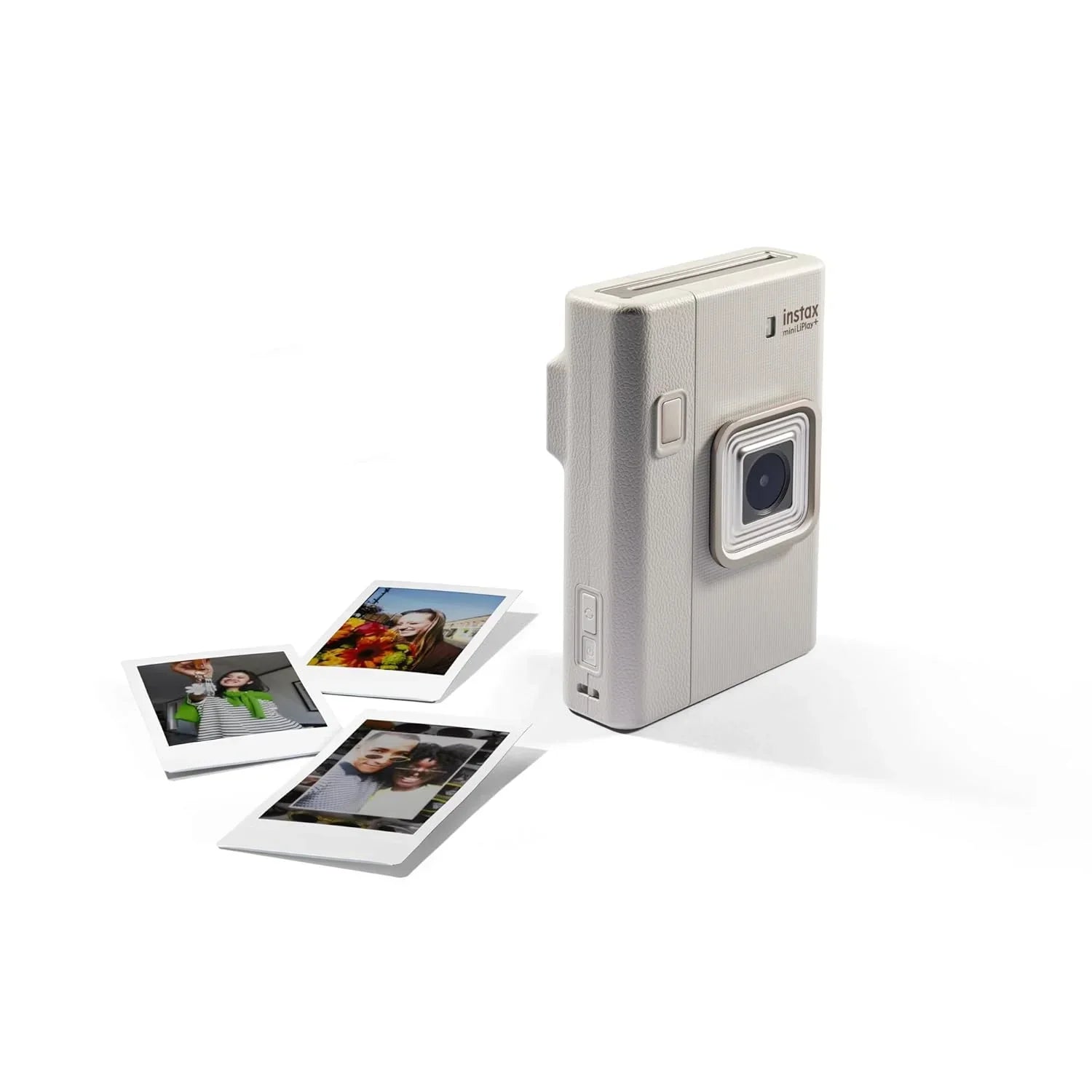 Fujifilm Instax Mini LiPlay+,  Sand Beige Hybrid Instant Camera with Bluetooth & Sound Capture