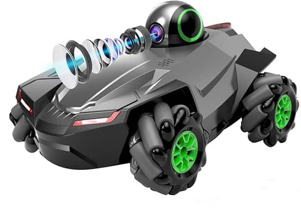 4×4 RC Stunt Car with 1080P HD Camera, 2.4GHz Remote Control & Mecanum Wheels – 1:20 Scale