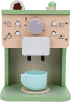 Wooden Coffee Maker Playset Afternoon Tea Espresso Machine for Kids Children