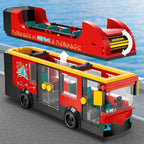 LEGO City Red Double-Decker Sightseeing Bus Toy 60407 (384 Pieces)