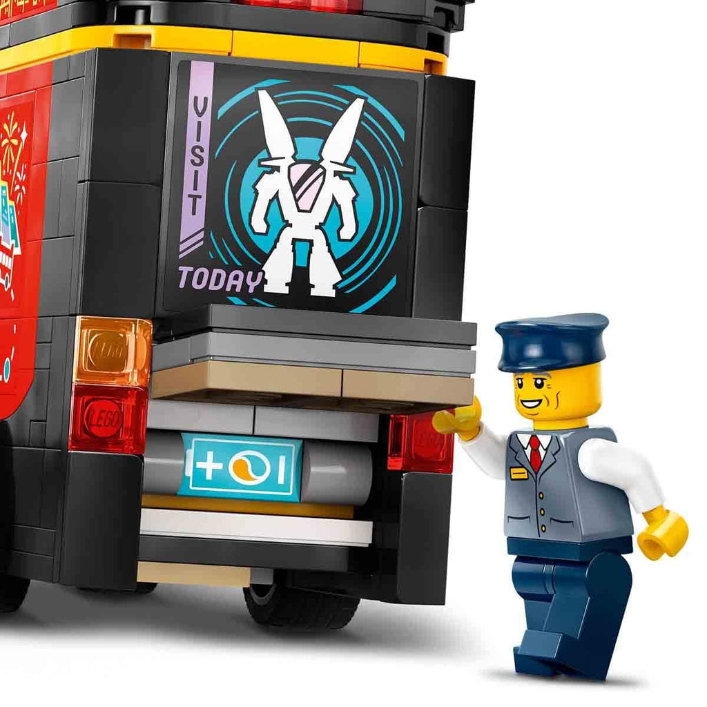 LEGO City Red Double-Decker Sightseeing Bus Toy 60407 (384 Pieces)