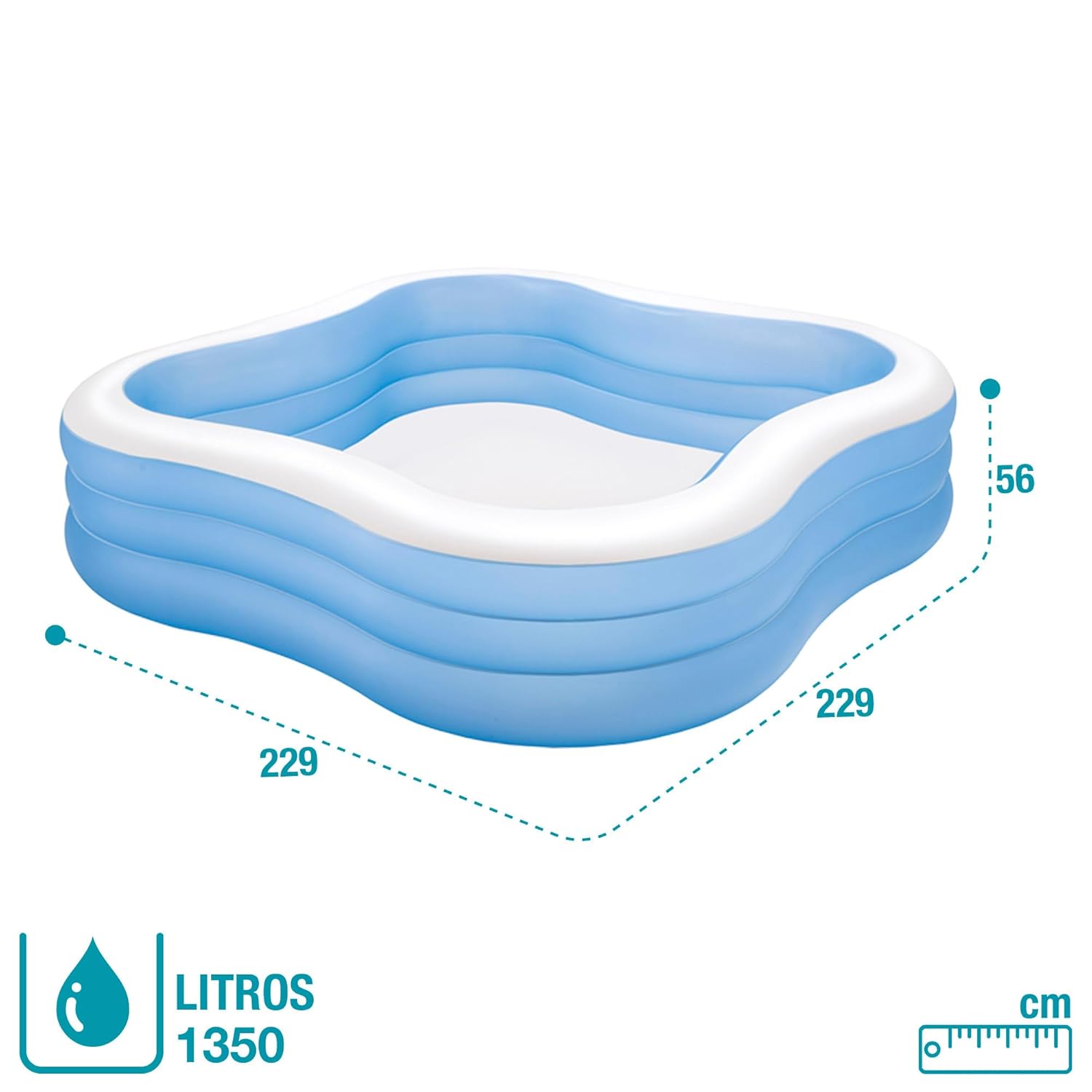 Intex 57495 Swim Center Family Pool (Multicolor)