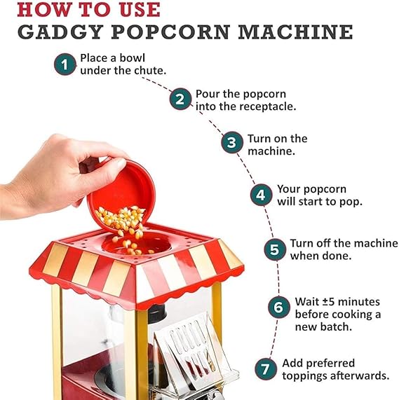 Mini Popcorn Maker Machine for Kids & Family Movie Nights 🍿🎬