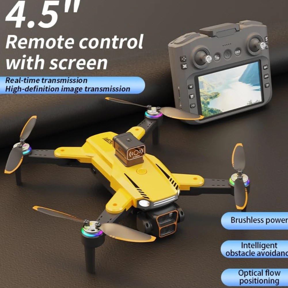 Rainbow Toys 4K Remote Control Dual Camera Drone 1080P Wi-Fi Selfie Gesture Rc Drone