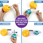 Kalakaram DIY Earth-Sun-Moon Model Kit 3D Informative 3-in-1 Space Toy for Kids