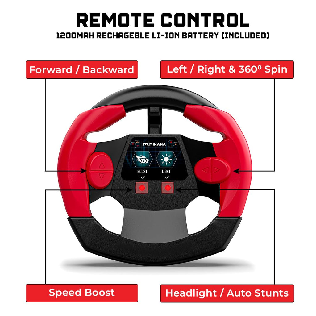 Mirana Warrior Remote Control Round Remote red