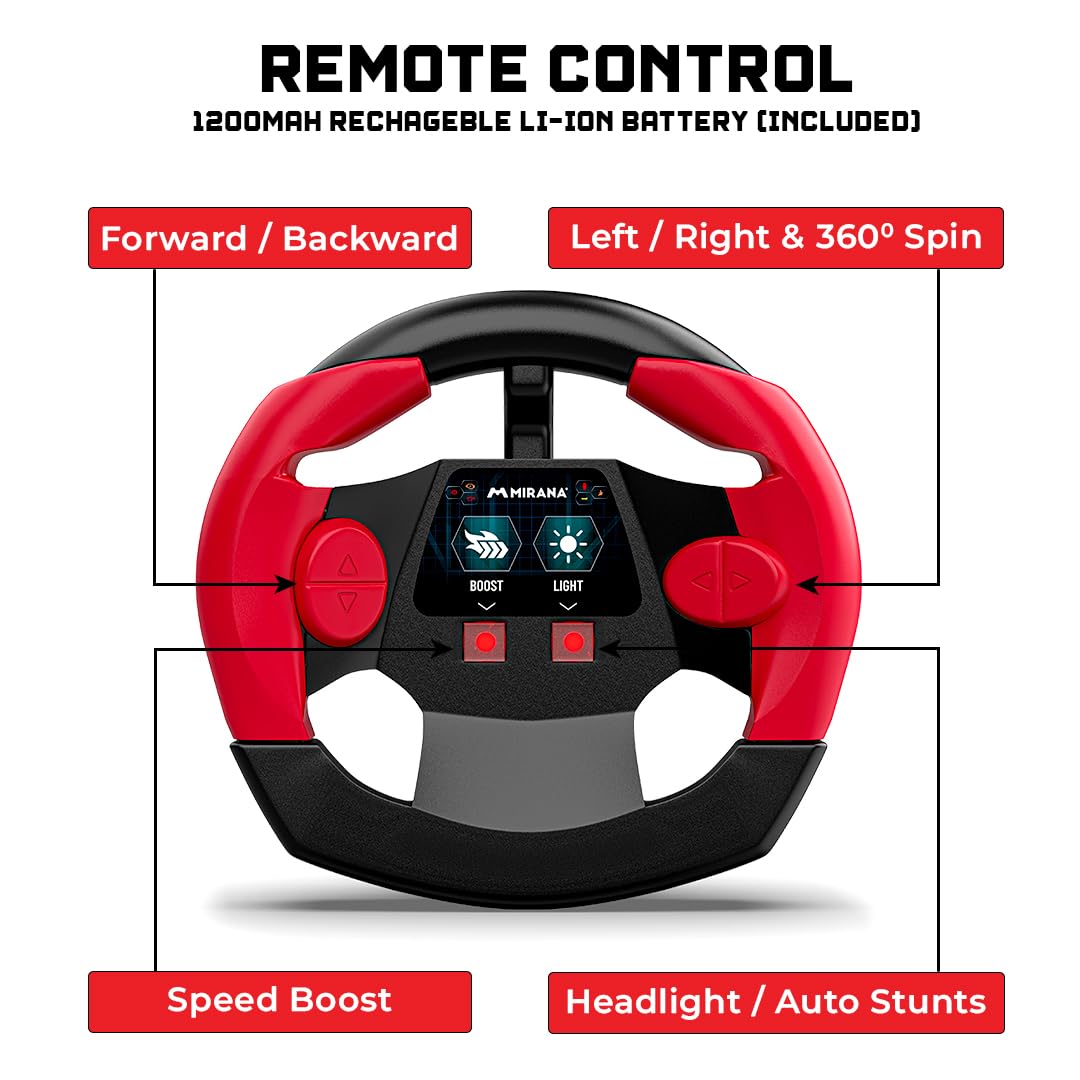 Mirana Warrior Remote Control Round Remote red