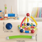 Rainbow Toys 2-Piece Flexible Magnetic Building Blocks Set 42pcs