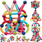 Dige 42 Pcs Colorful Magnetic Blocks Sticks