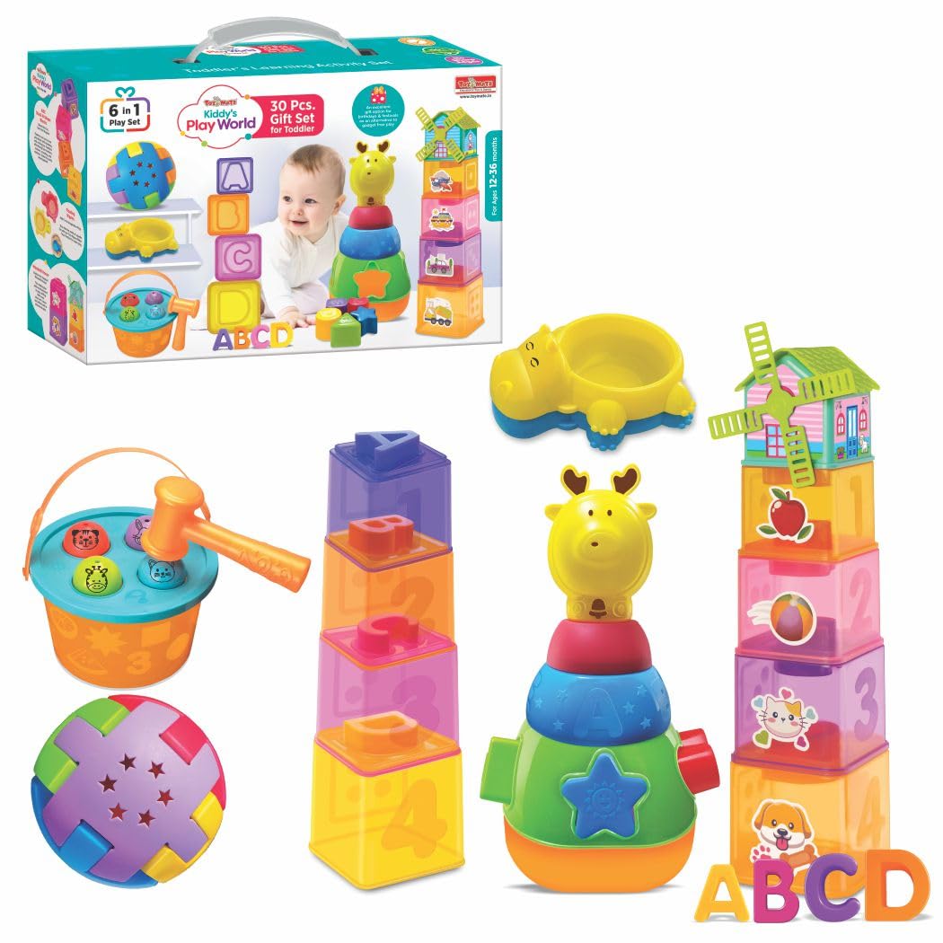Toymate Kiddy's Play World - A 6 in 1 Toddler's Activity Play Set