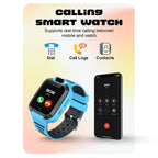 SPIKY BASILISK Kids Smartwatch with Voice Calling, LBS Location Tracking, HD Camera Blue