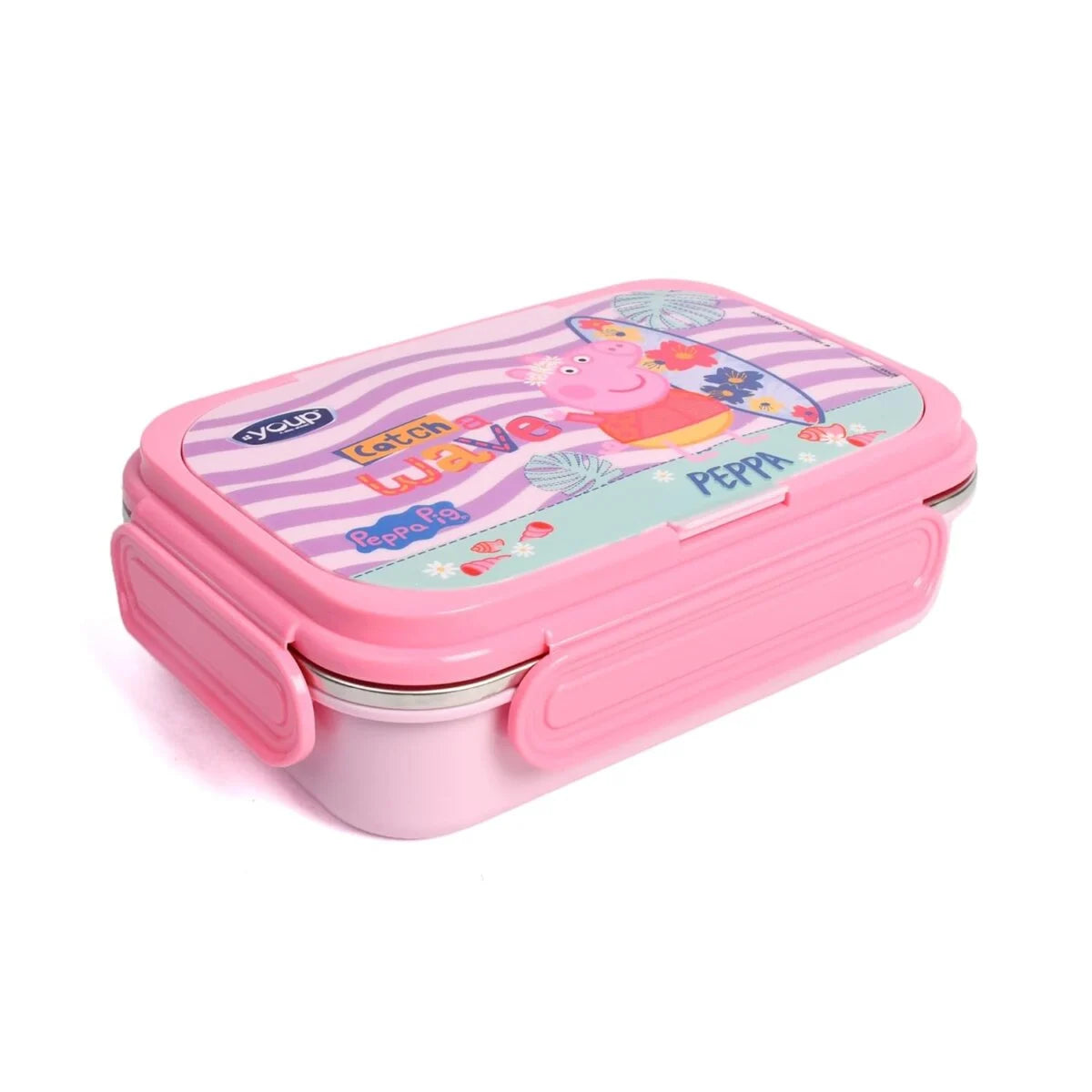 Youp Presents Pink Color Peppa Pig Theme Lunch Box Candy Stainless Steel Insulated Lunch Box 850ML Assorted Color