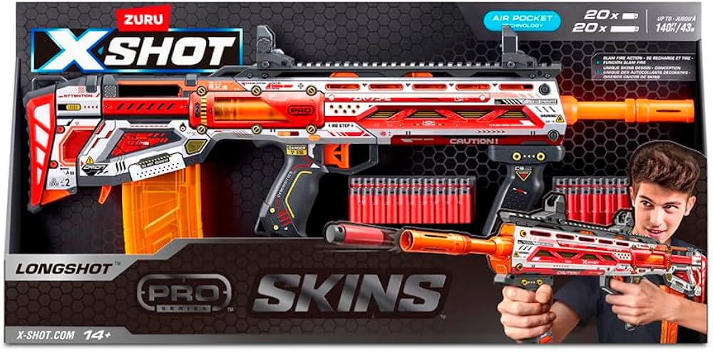X-Shot Skins Pro Series Longshot Blaster(40 Darts)