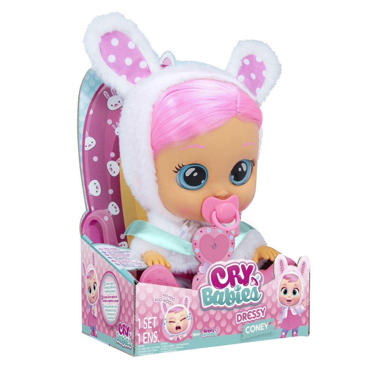 Cry Babies 12'' Dressy Coney Doll With Tears And Sounds Feature