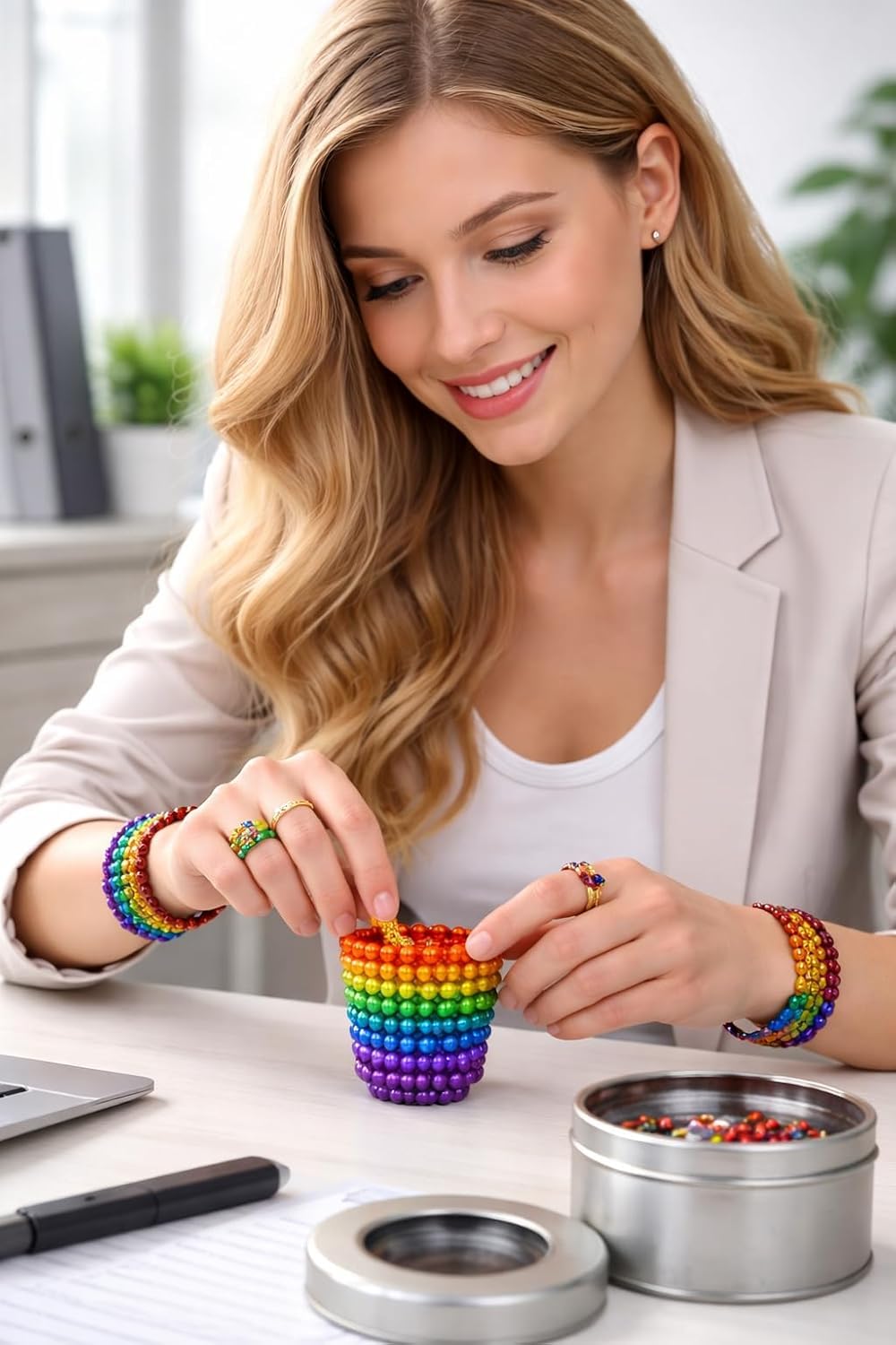 Rainbow Toys Magnetic Balls Game 216 Pcs Ball