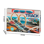 Luxury Funny Worlds Track City Railway Train Set, DIY Building Track