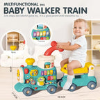 Rainbow Toys Multifunctional -5 in 1 Baby Walker Train Toy with Musical Activity Assorted Color