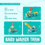 Rainbow Toys Multifunctional -5 in 1 Baby Walker Train Toy with Musical Activity Assorted Color