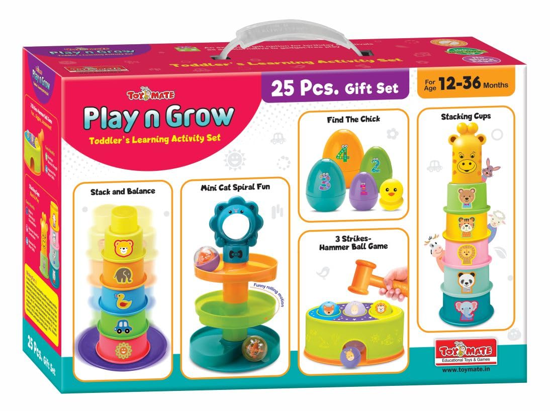 Toymate Play N Grow - A 5-In-1 Toddlers Learning Activity Gift Set