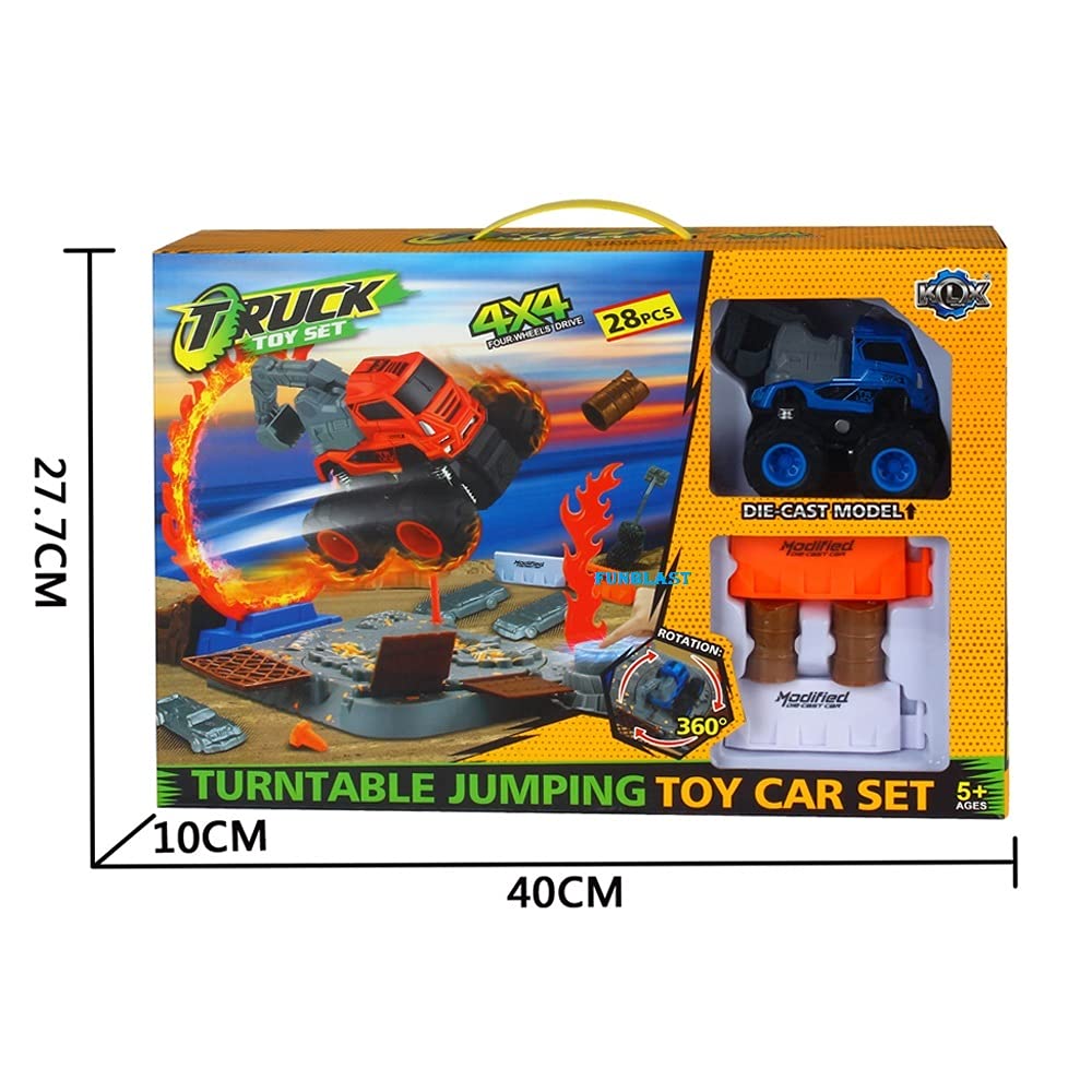 Rainbow Toys 4X4 Wheel Drive Jumping Stunt Track Set