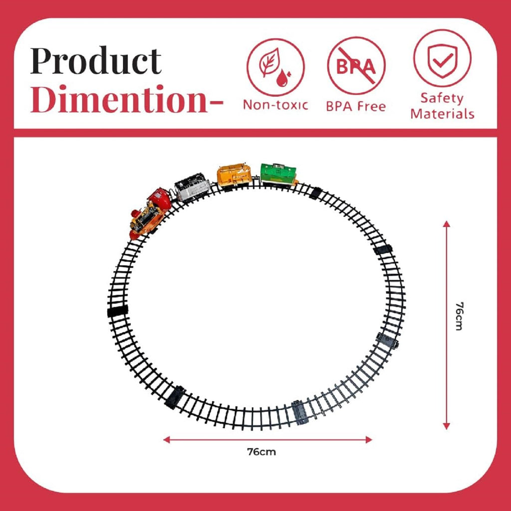 Rainbow Toys Smok Train Toy Set with Sound and Music (CHOOCHOO Train)
