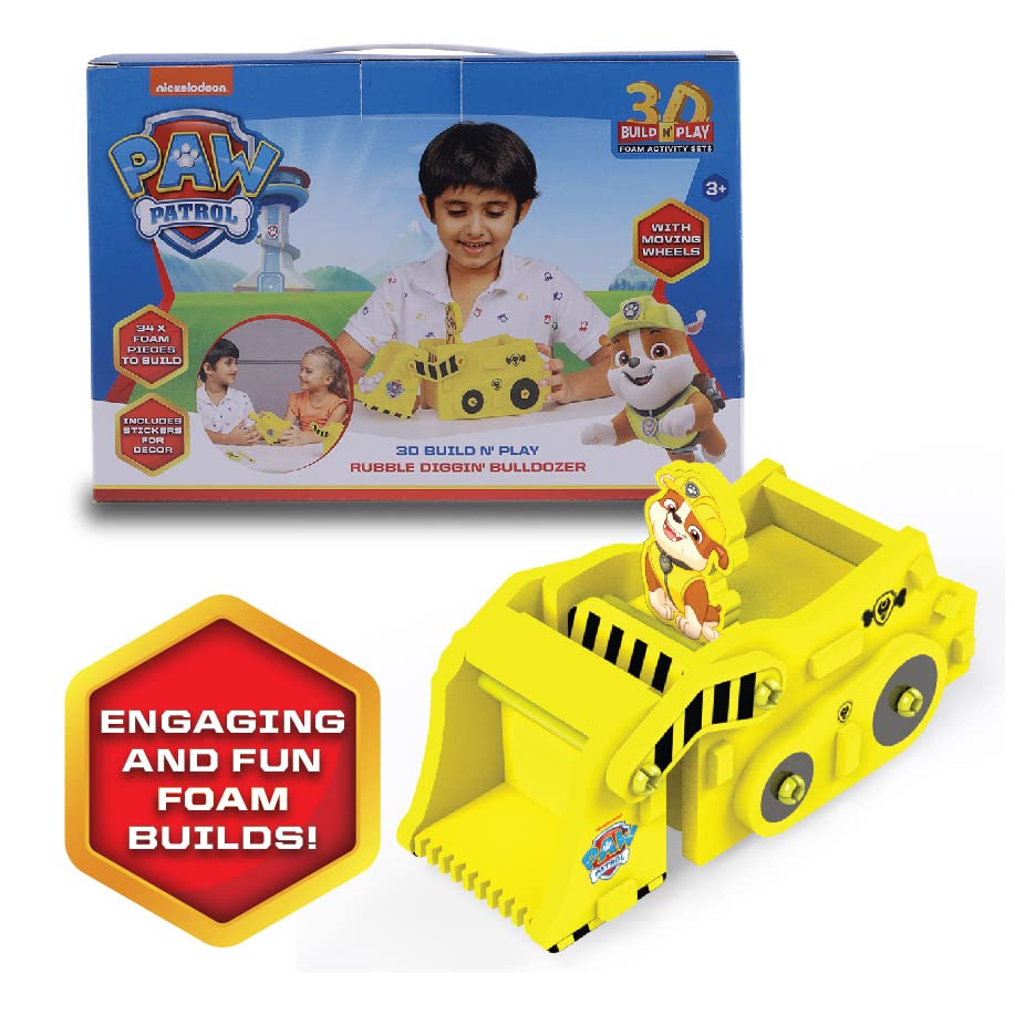 Win Magic Lil Wizards Paw Patrol Rubble 3D Build N Play