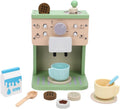 Wooden Coffee Maker Playset Afternoon Tea Espresso Machine for Kids Children