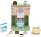 Wooden Coffee Maker Playset Afternoon Tea Espresso Machine for Kids Children