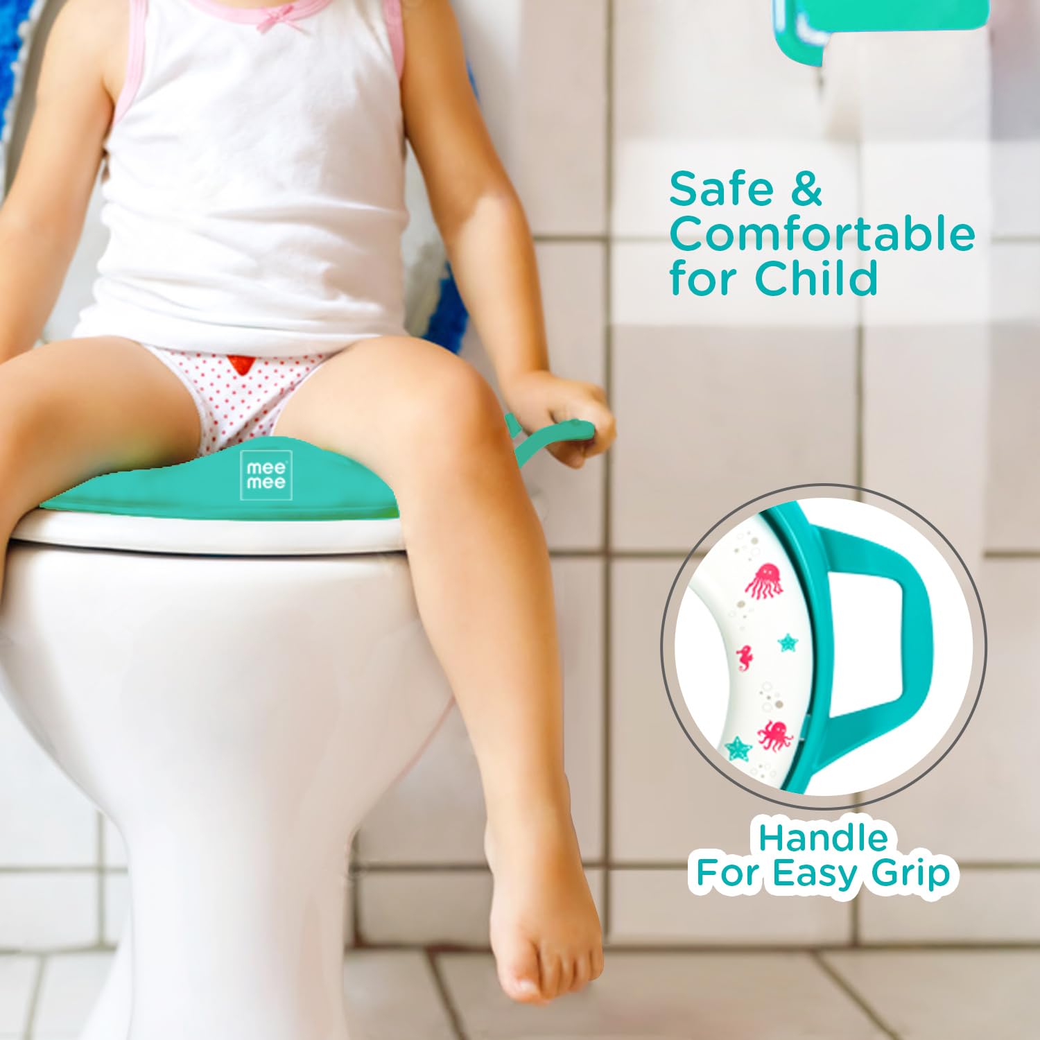 Mee Mee Cushioned portable Baby Potty Seat for Toilet Training