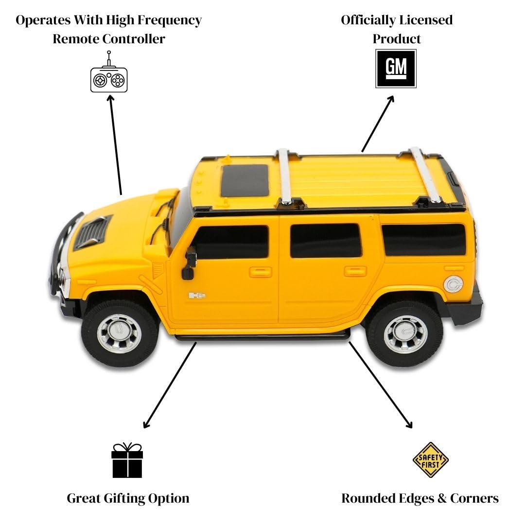 Road Burner Rechargable Remote Control Car for Kids Hummer H2 Full