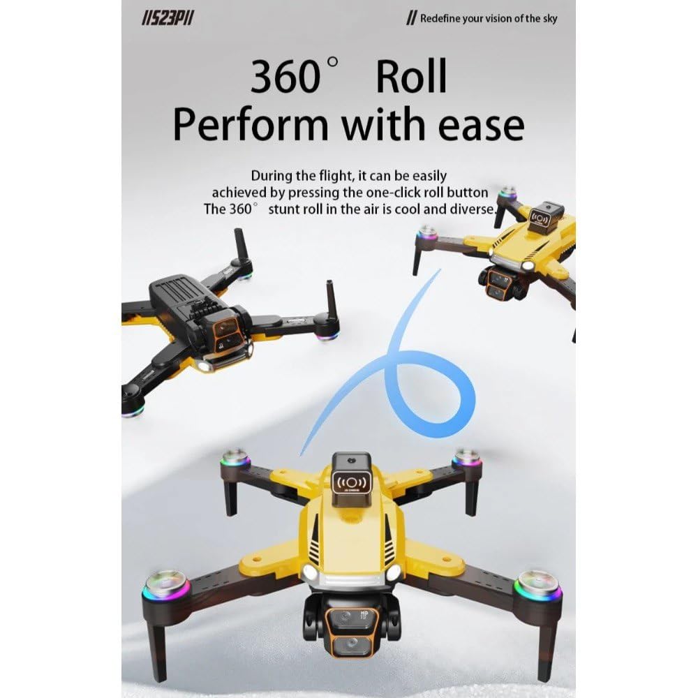 Rainbow Toys 4K Remote Control Dual Camera Drone 1080P Wi-Fi Selfie Gesture Rc Drone