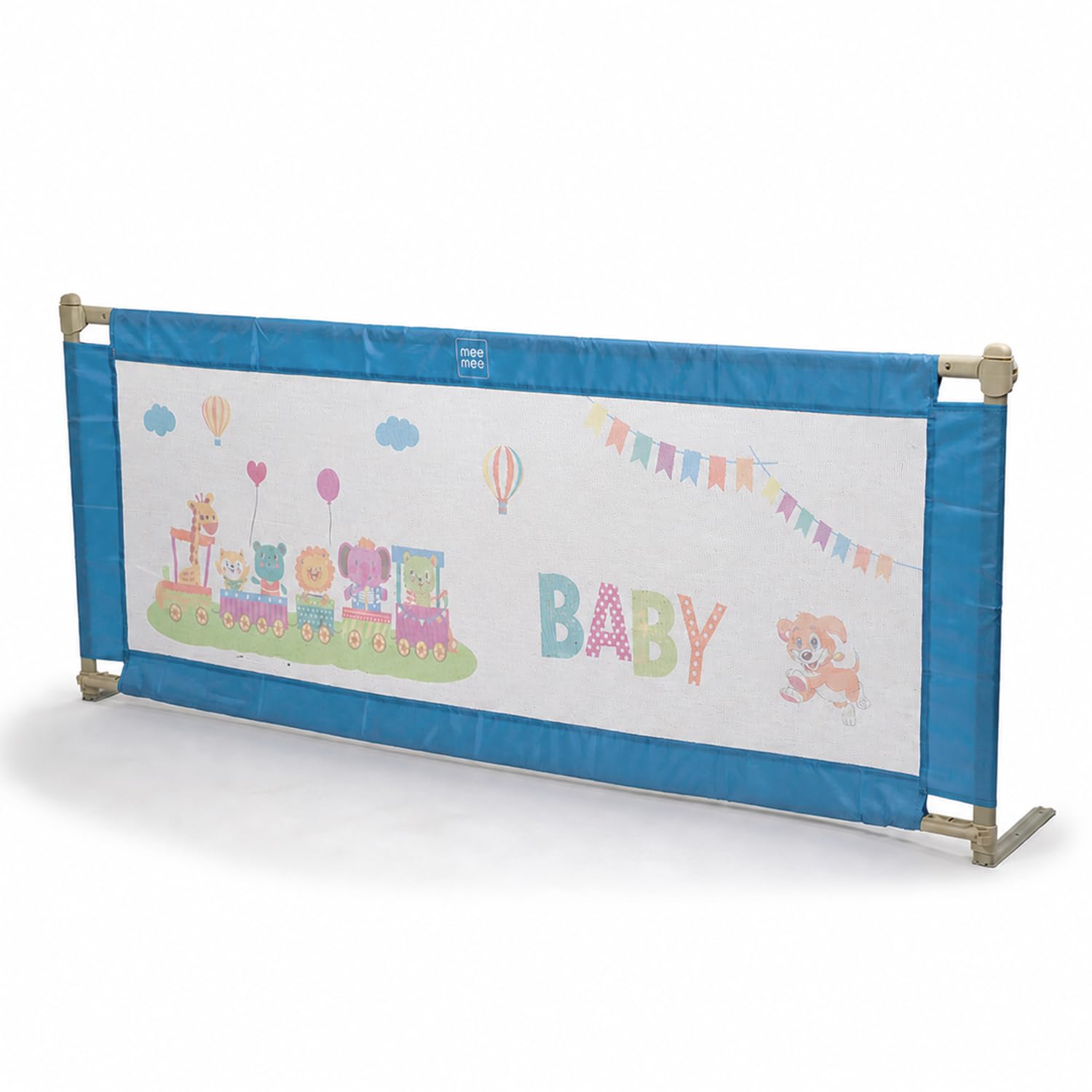 Mee Mee Bed Rail Guard 6 ft (180 × 72 cm) Adjustable Safety Rail for Babies Elephant Print