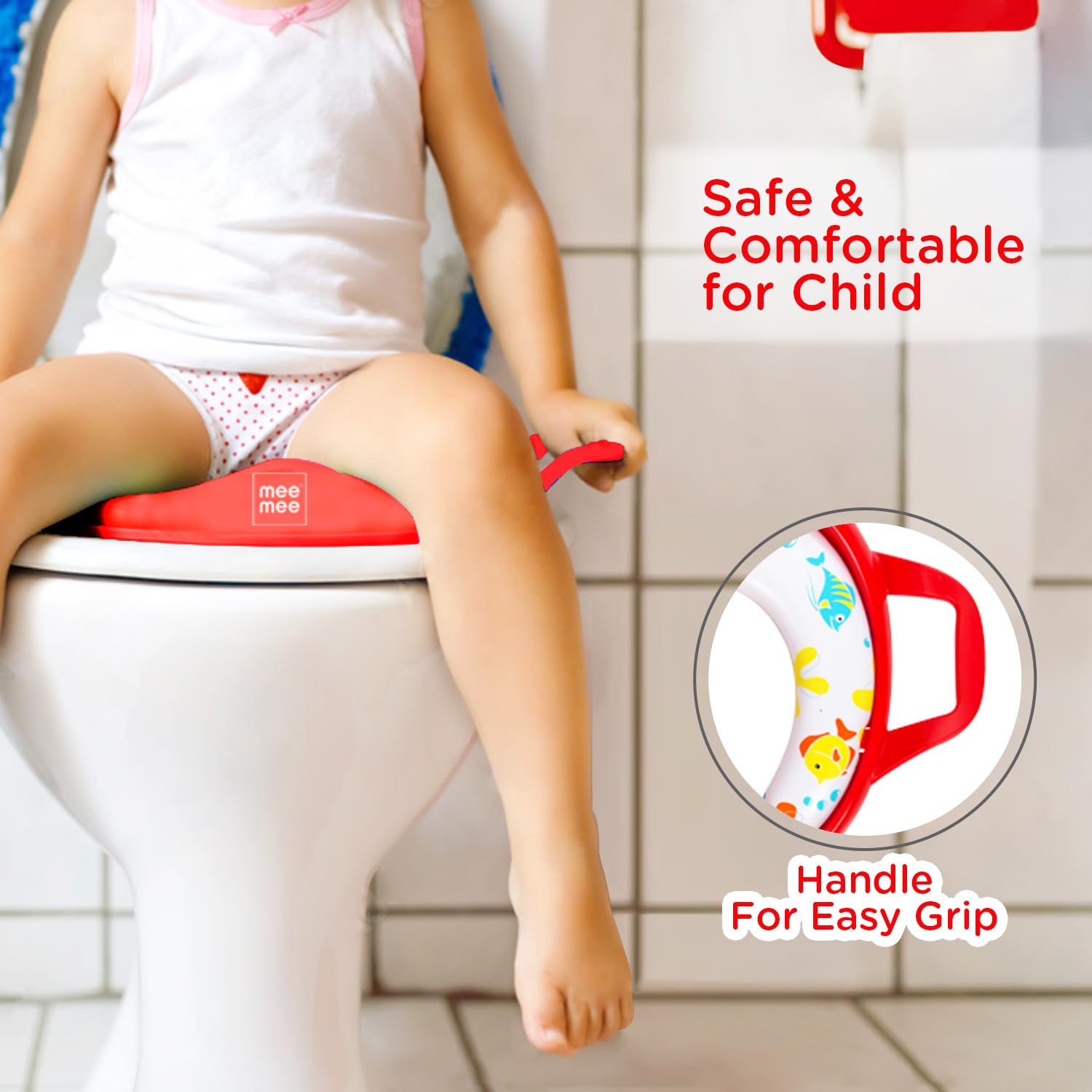 Mee Mee Cushioned portable Baby Potty Seat for Toilet Training