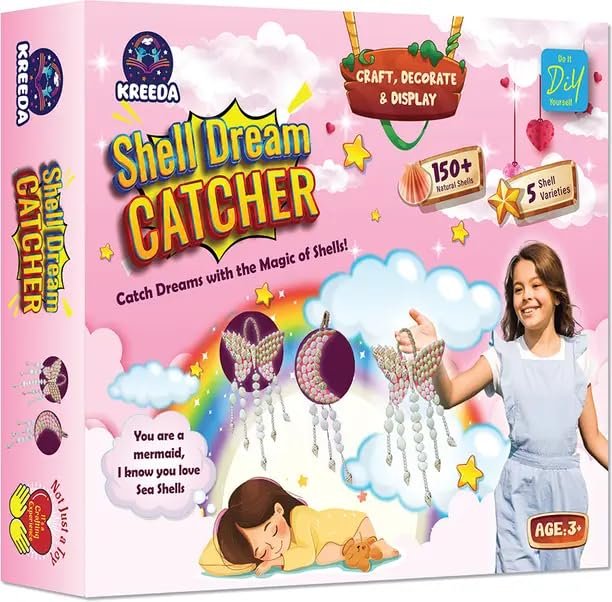 Kreeda DIY Sea Shell Dream Catcher Art & Craft Kit