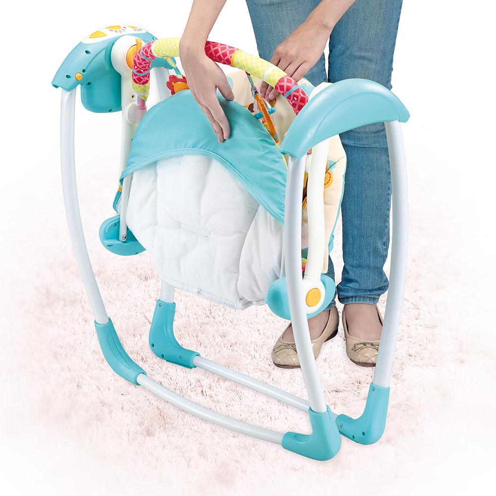Mastela Deluxe Portable Swing Aqua