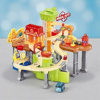 Race Car Parking Lot Building Brain Slot Game Car Auto Repair Adventure Set