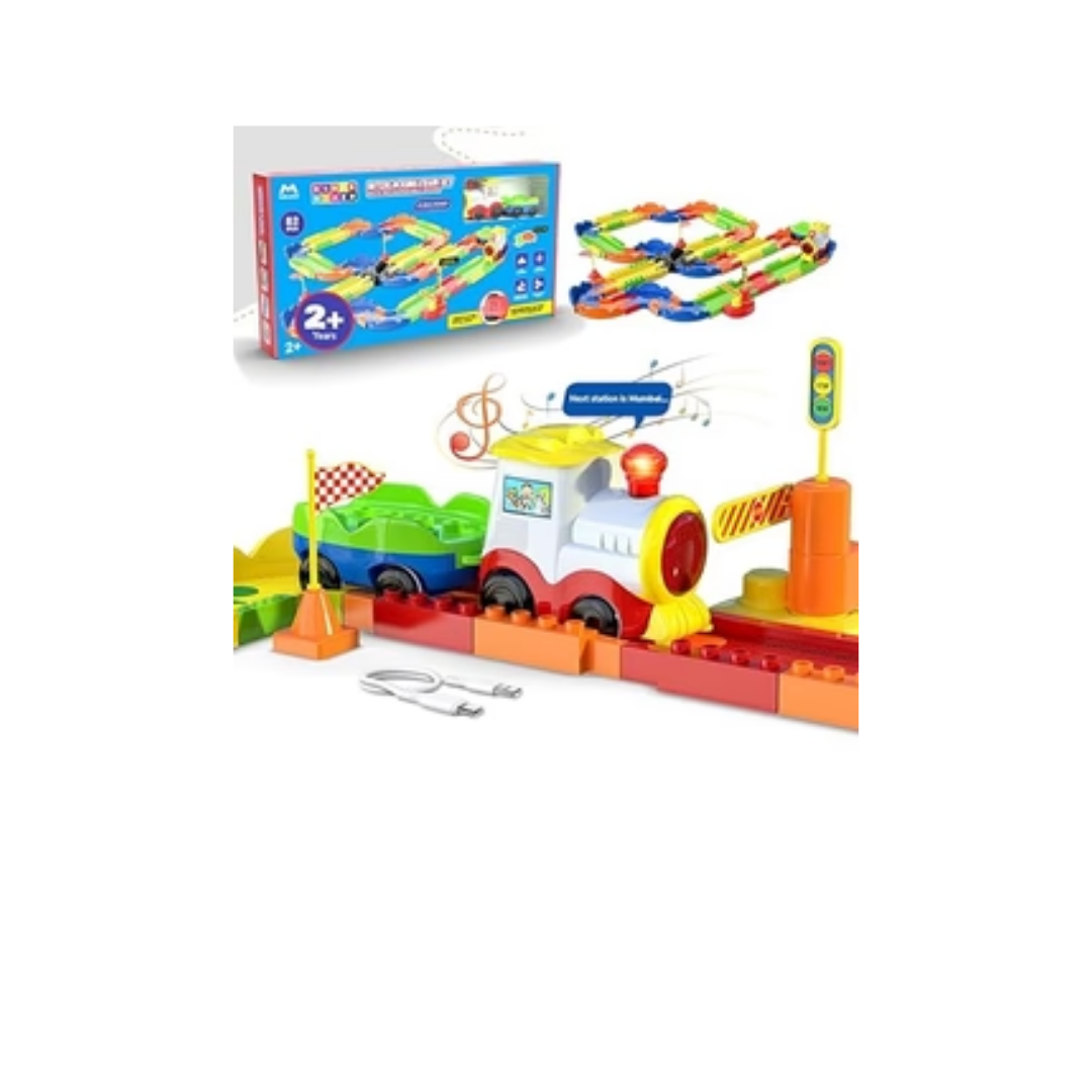 Mirana Block Rider Toy Train Set 82Pcs