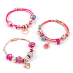 Make It Read Halo Charms Bracekets Think Pink