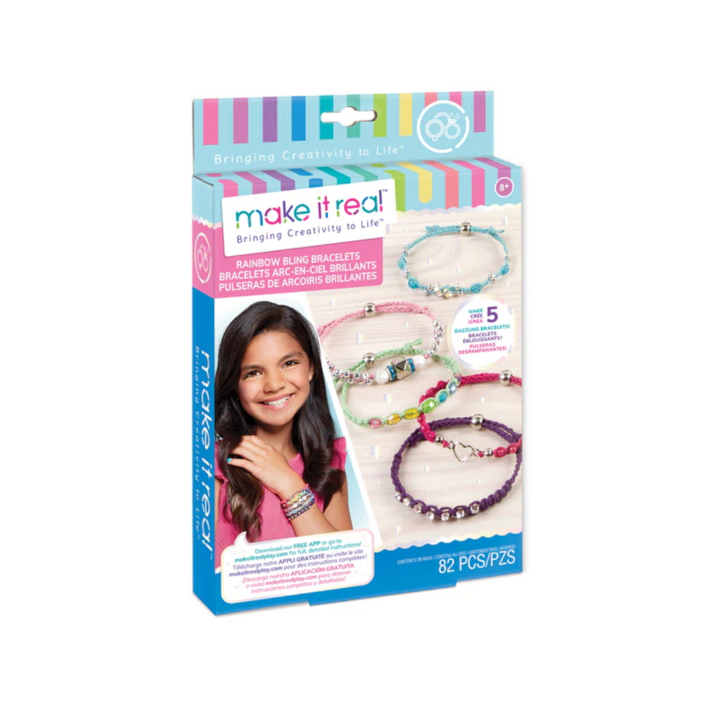 Make It Read Rainbow Bling Bracelets