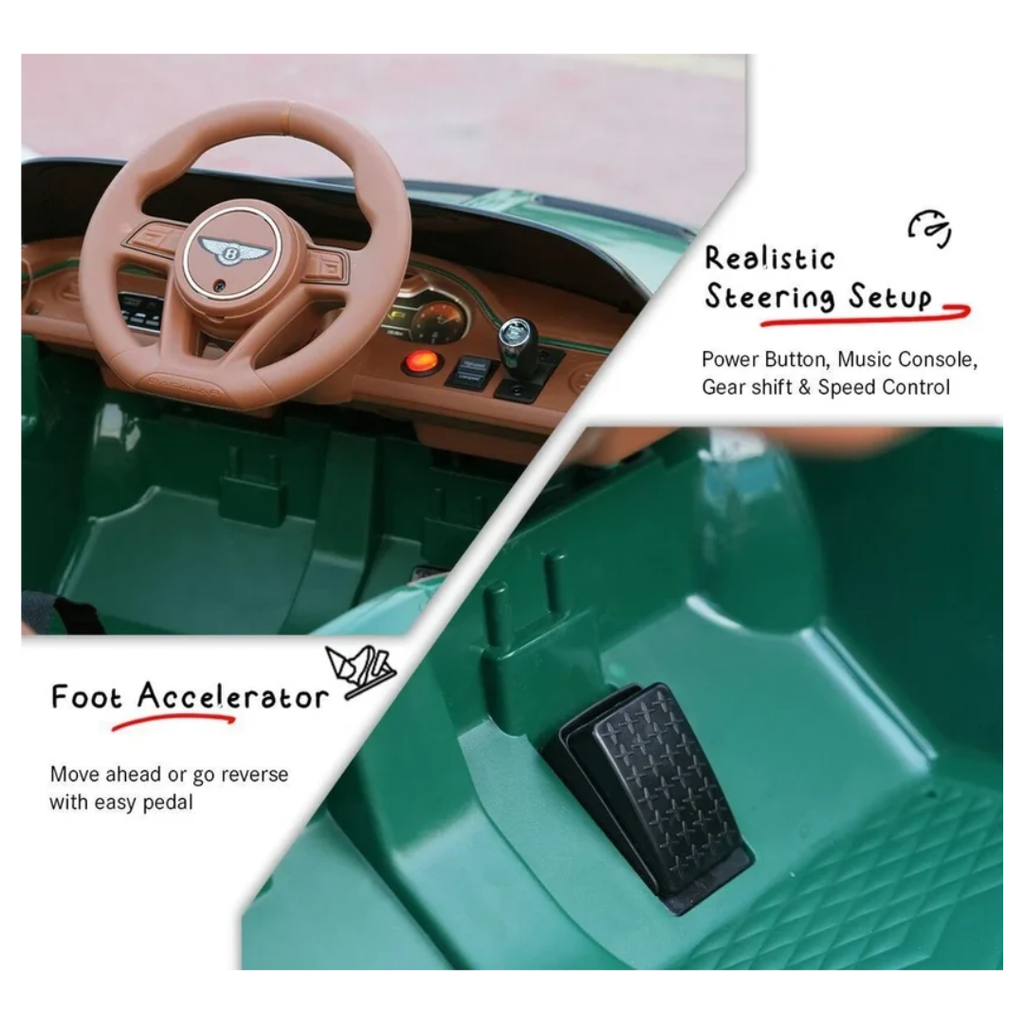 EMotorad Formula Fun Battery Oprated Car Bentley BACALAR CAR (Green)