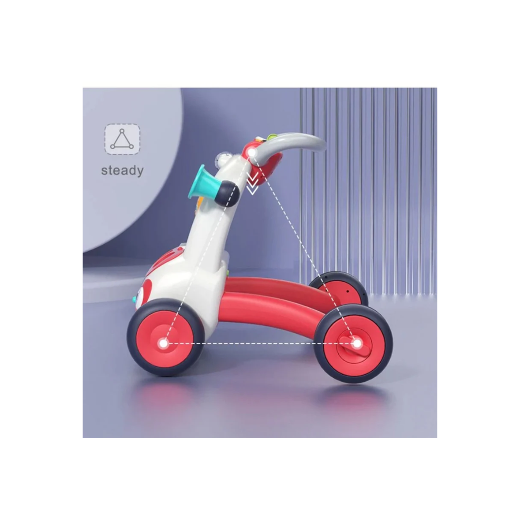 Hola Baby Walker with Activity Center Adjustable Speed Control Educational Push Walker