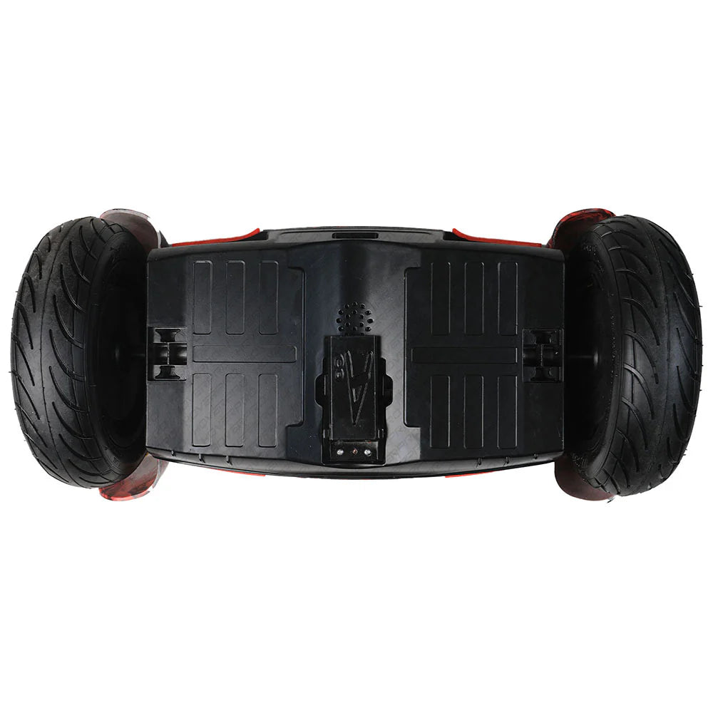 Hoverpro Bluetooth Self-Balancing Scooter with Handle Bar – Red & Black Graphic Design S11+ Miniseg Redfire with Handle Hoverboard
