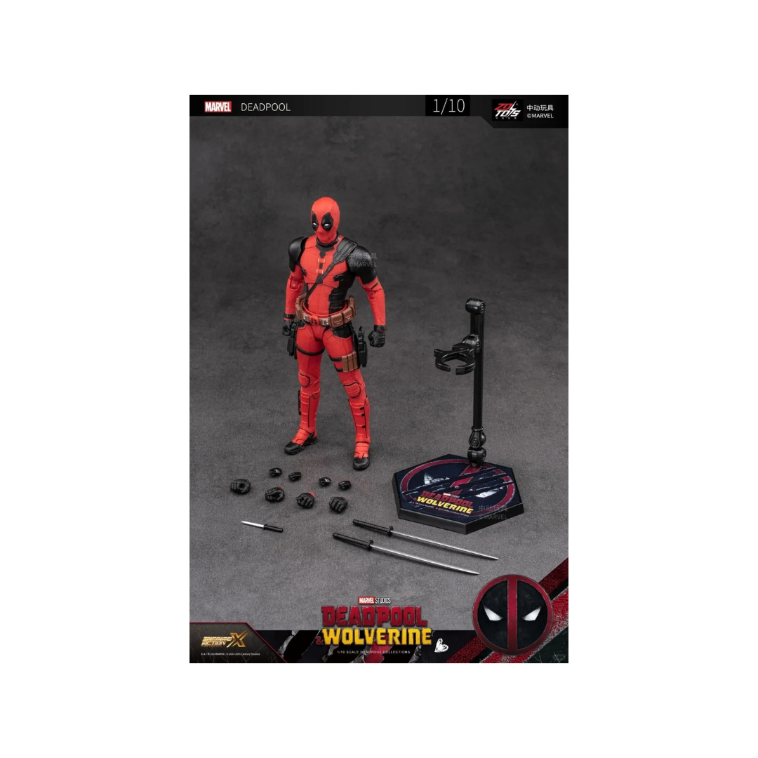 ZD Toys 1/10 Deadpool Action Figure