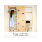 Curious Cub Wooden Wall Mounted Jungle Gym