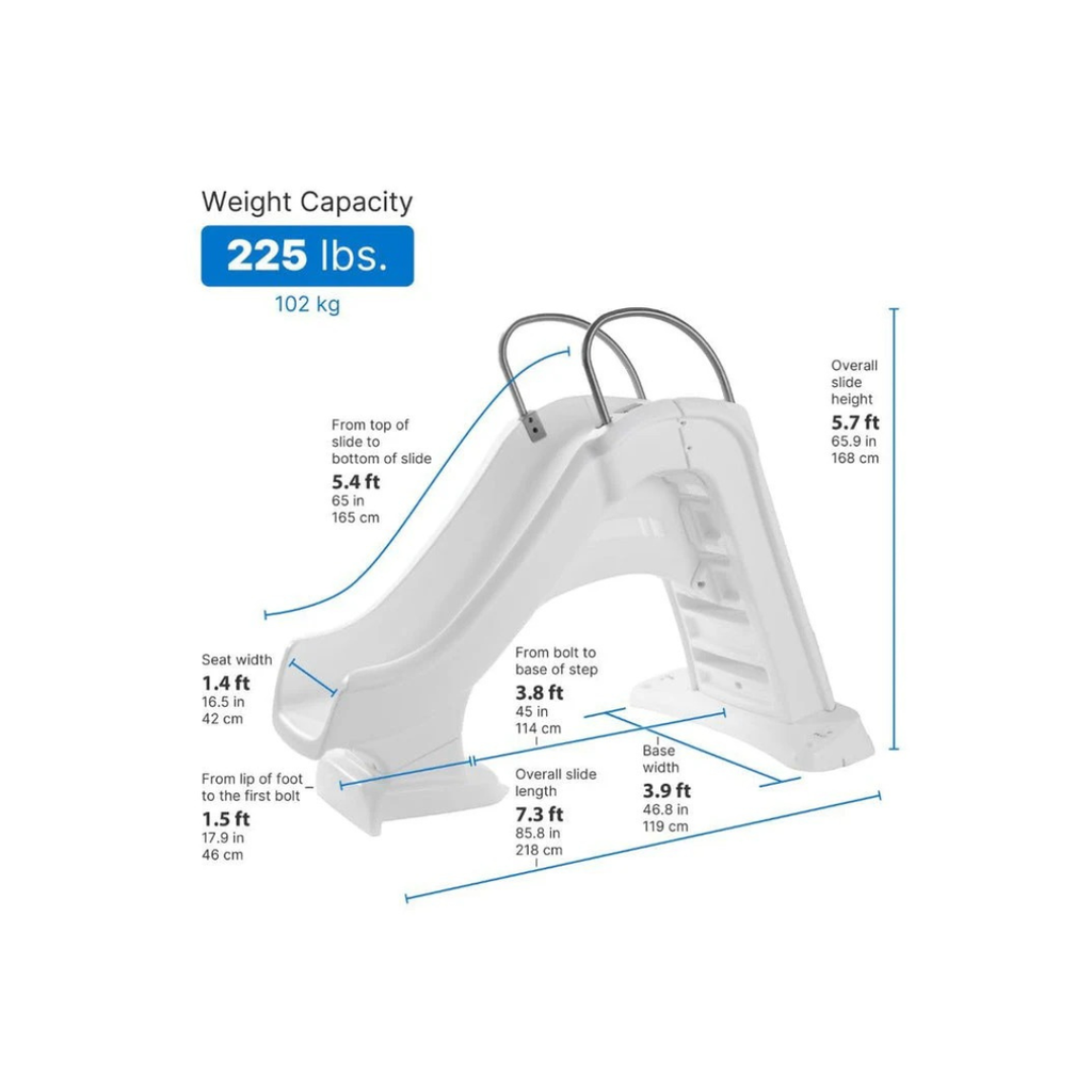 Step2 Vero Pool Slide -White