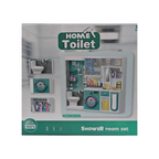 Lumo Bathroom Playset Home Toilet, Shower & Washing Machine with Light & Sound Pretend Play Set with Accessories