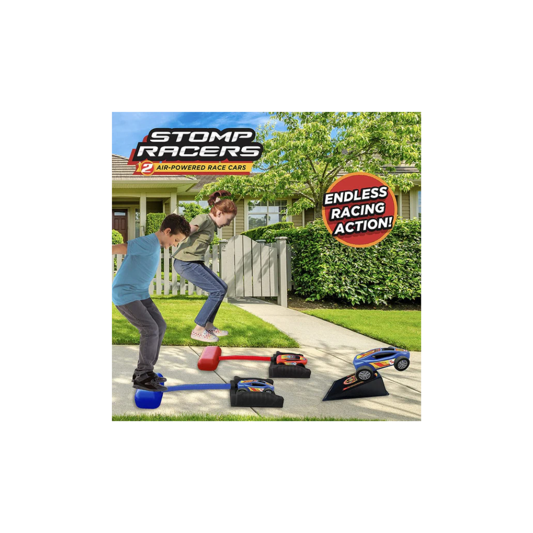 Win Magic Stomp Racers Dueling Car Launcher