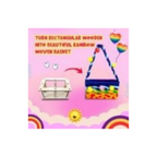 Kreeda DIY Rainbow Basket Making Kit  Circular & Rectangular DIY Wooden Basket Frames